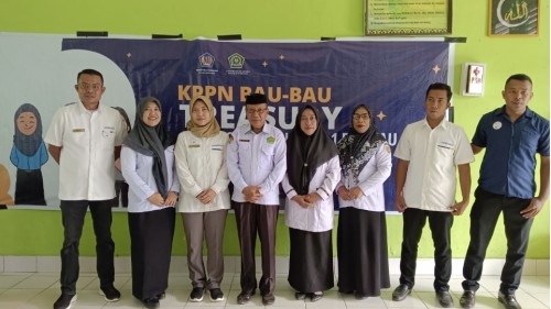 Siswa MAN 1 Baubau Bersama KPPN Kota Baubau Menuju ZI dan WBBM