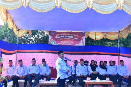 Momentum Hari Sumpah Pemuda ke-96 Siswa MAN 1 Baubau Gelar Bazar dan Pameran Karya